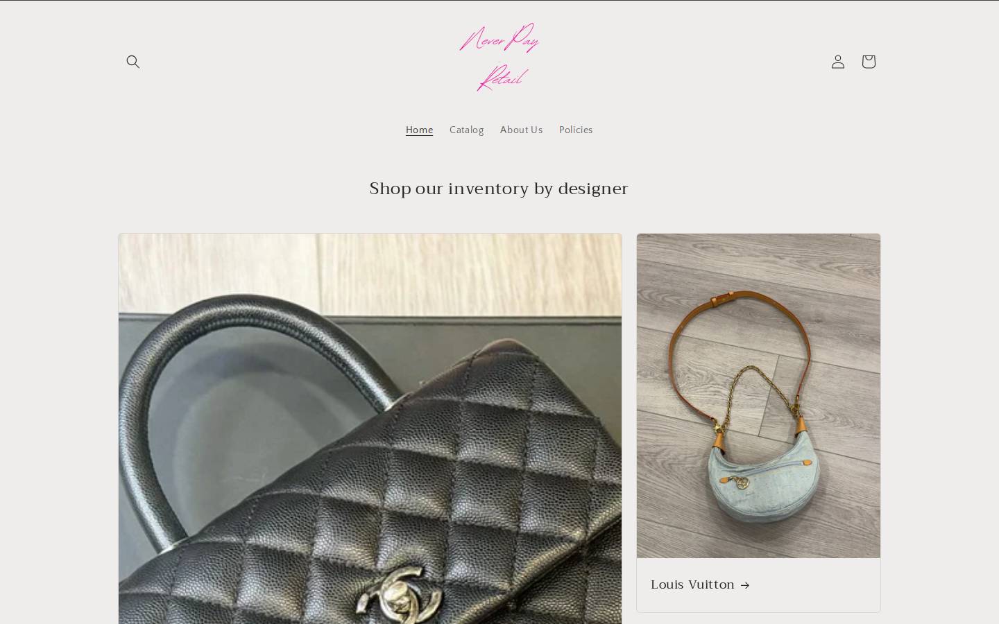 shopneverpayretail.com homepage screenshot