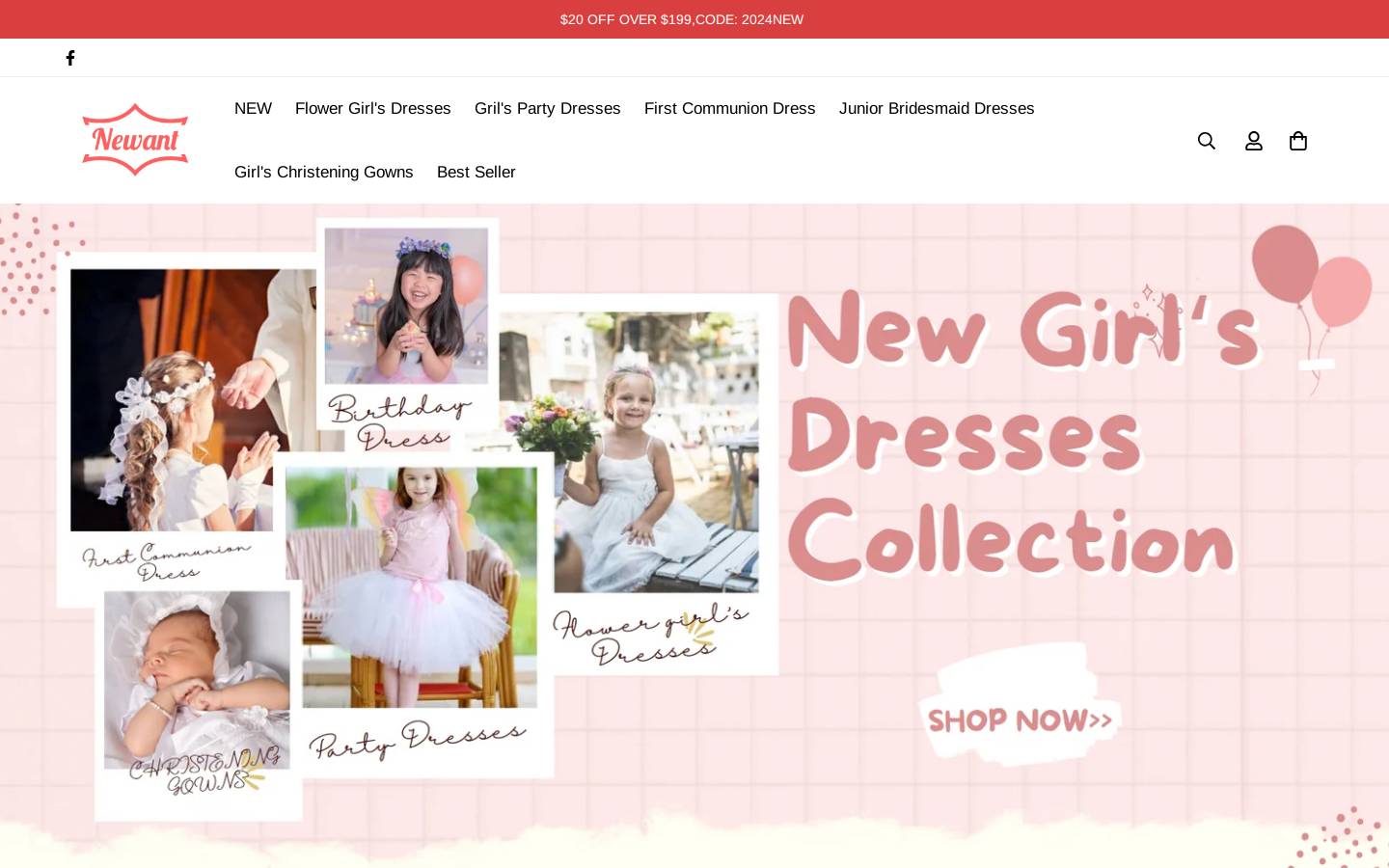 Shopnewant homepage screenshot