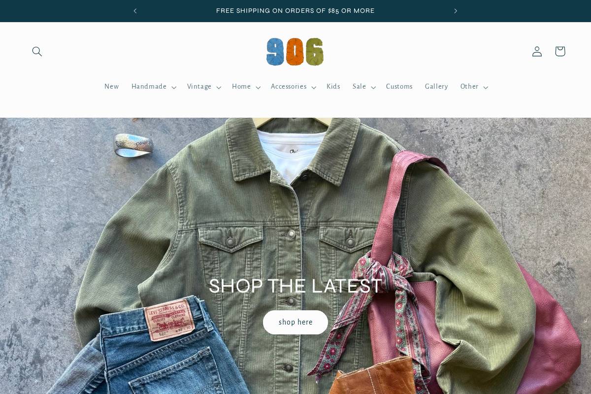 shopnineosix.com homepage screenshot