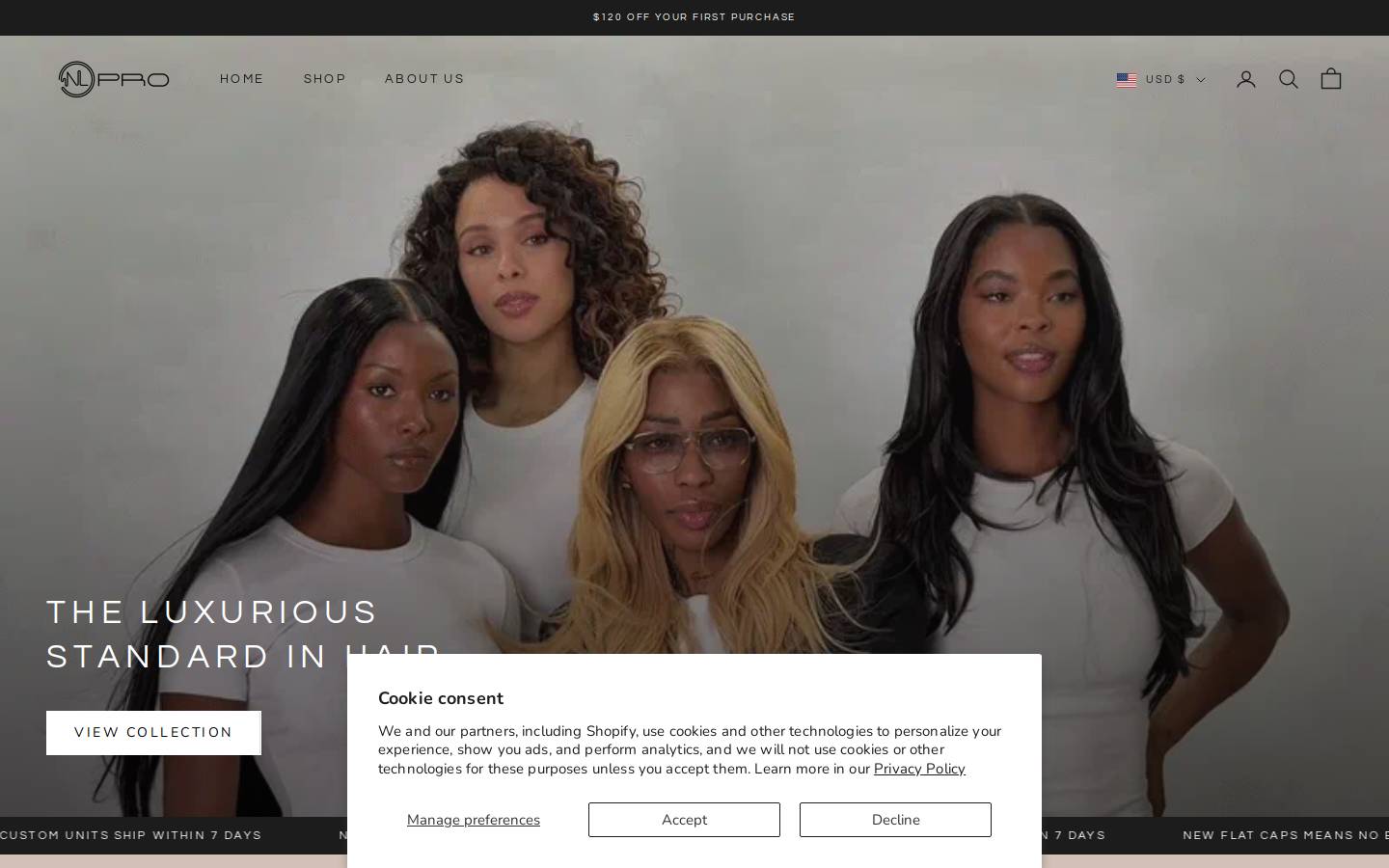 shopnlpro.com homepage screenshot