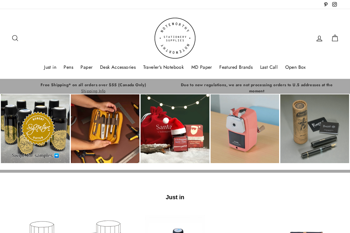 Noteworthy homepage screenshot