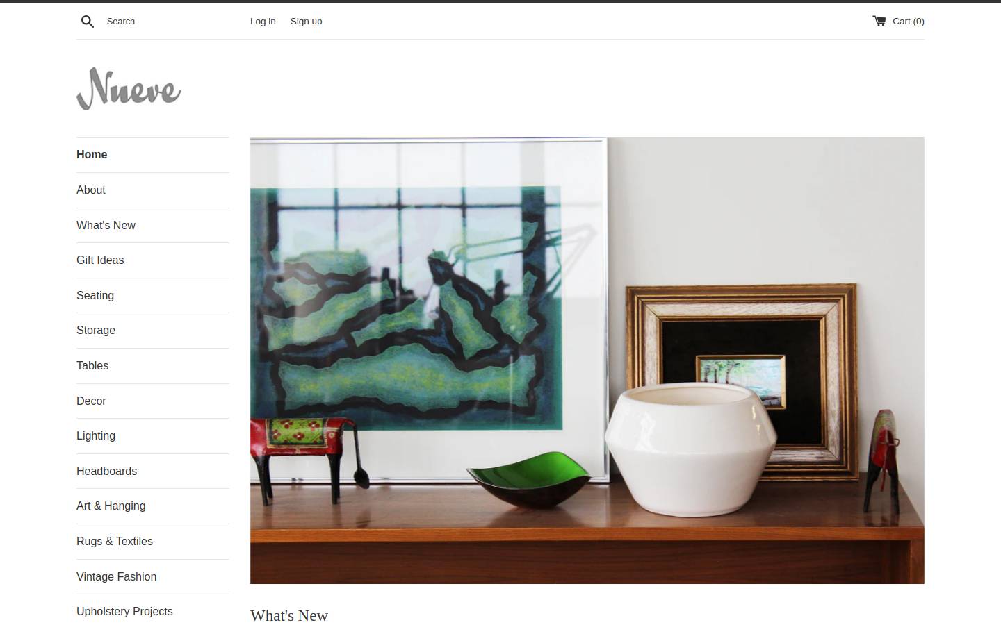 shopnueve.com homepage screenshot