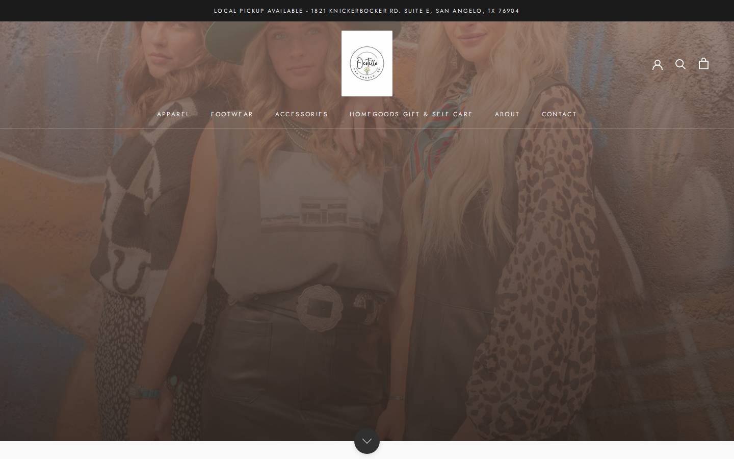 shopocotillo.com homepage screenshot