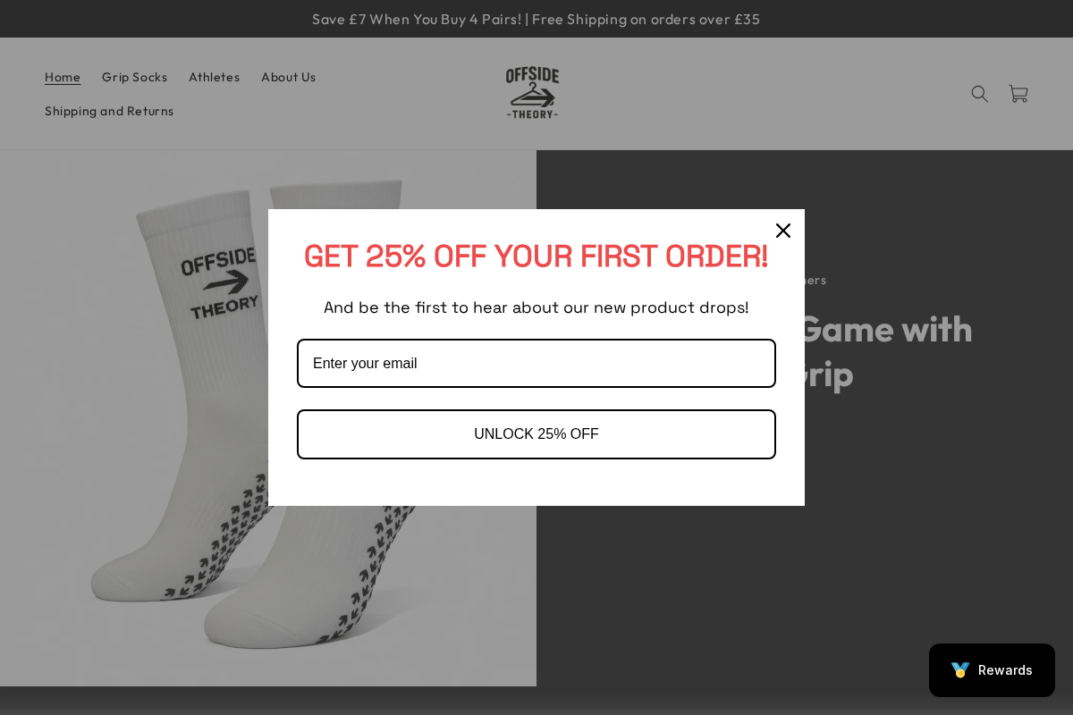 Offside Theory homepage screenshot