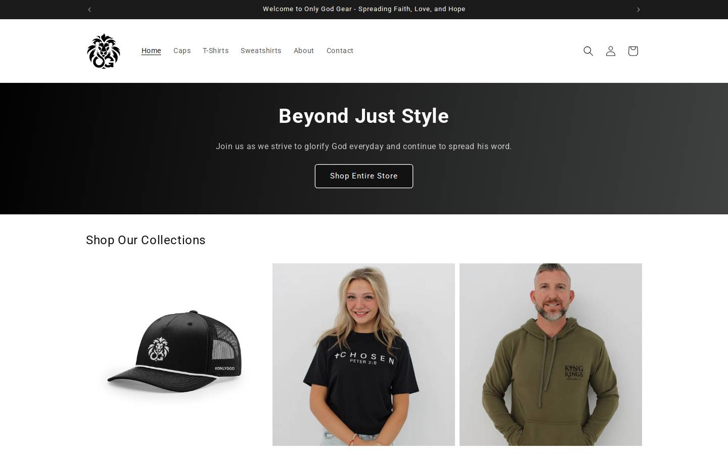shopoggear.com homepage screenshot