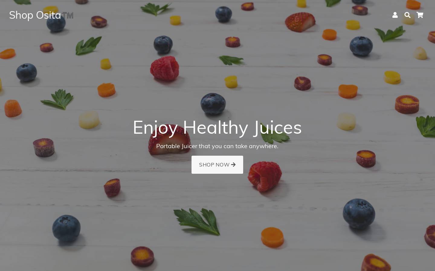 shoposita.com homepage screenshot