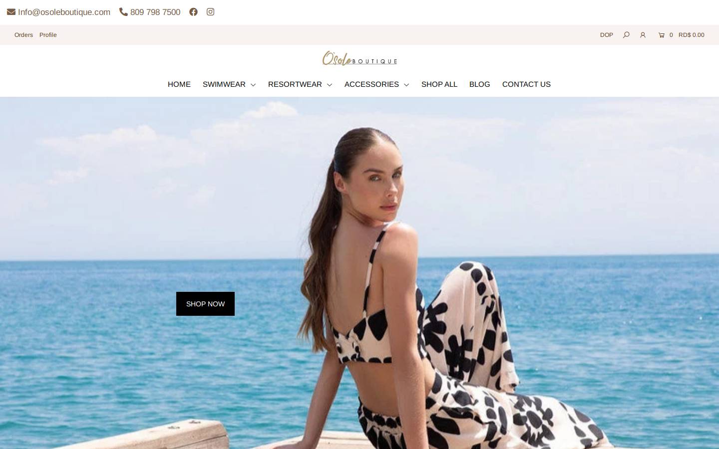 shoposole.com homepage screenshot