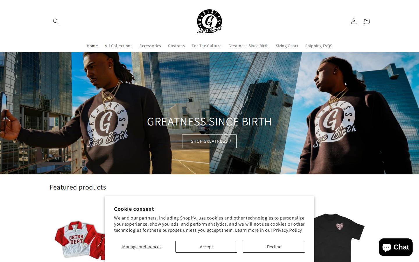 shopotmg.com homepage screenshot