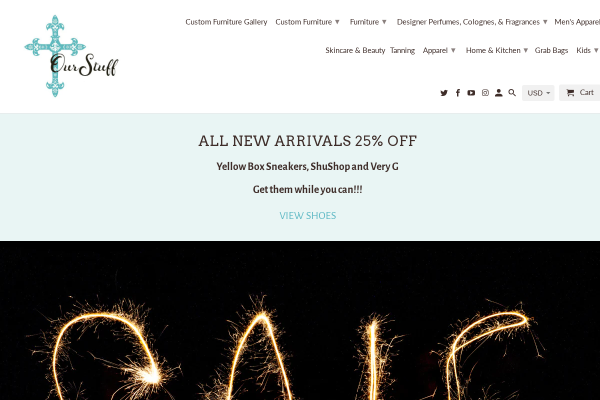 shopourstuff.com homepage screenshot