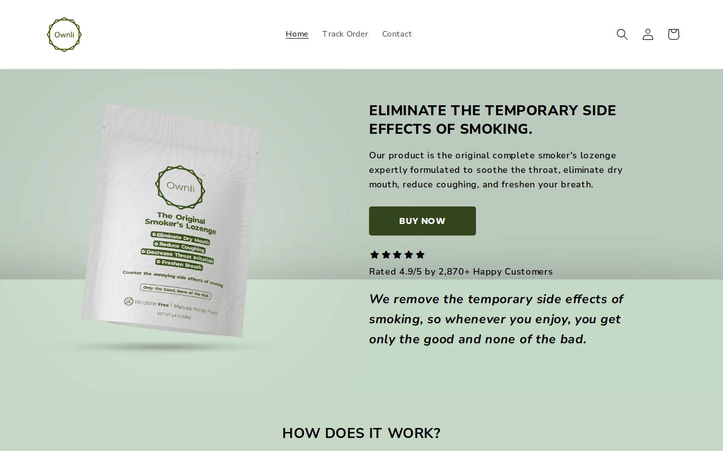 shopownli.com homepage screenshot