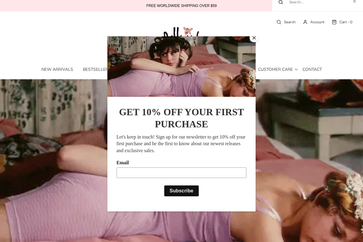 Shoppellucid homepage screenshot