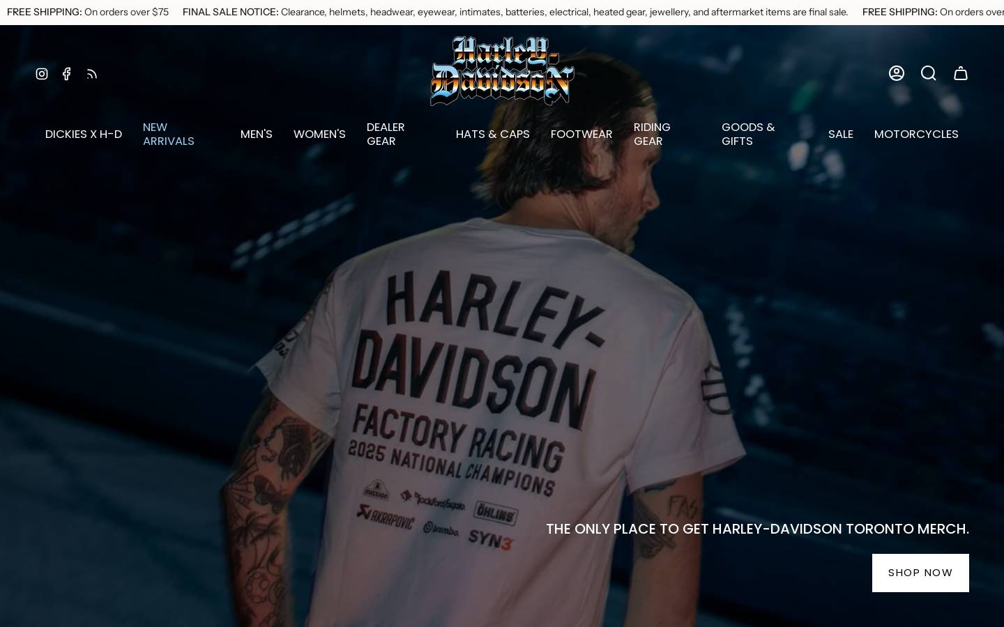 shoppfaffharley.com homepage screenshot