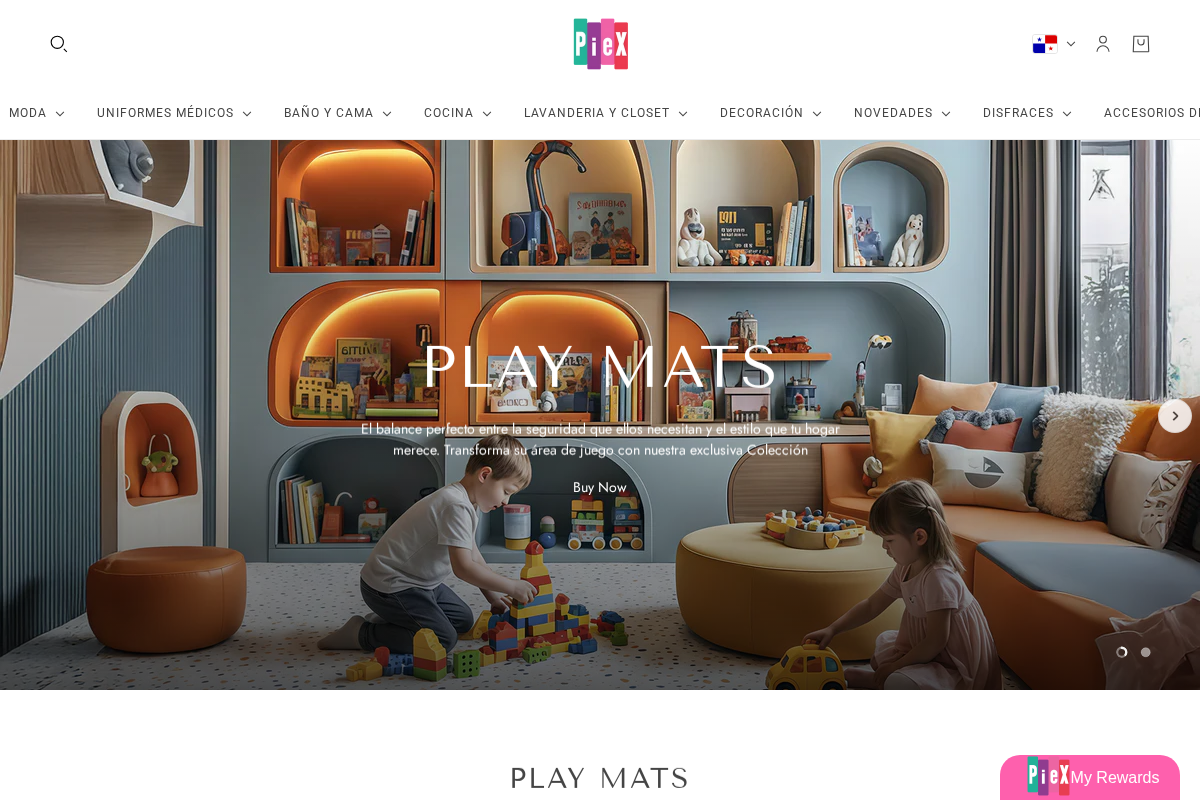 PIEX homepage screenshot