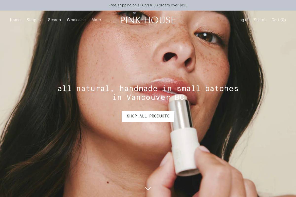 shoppinkhouse.com homepage screenshot