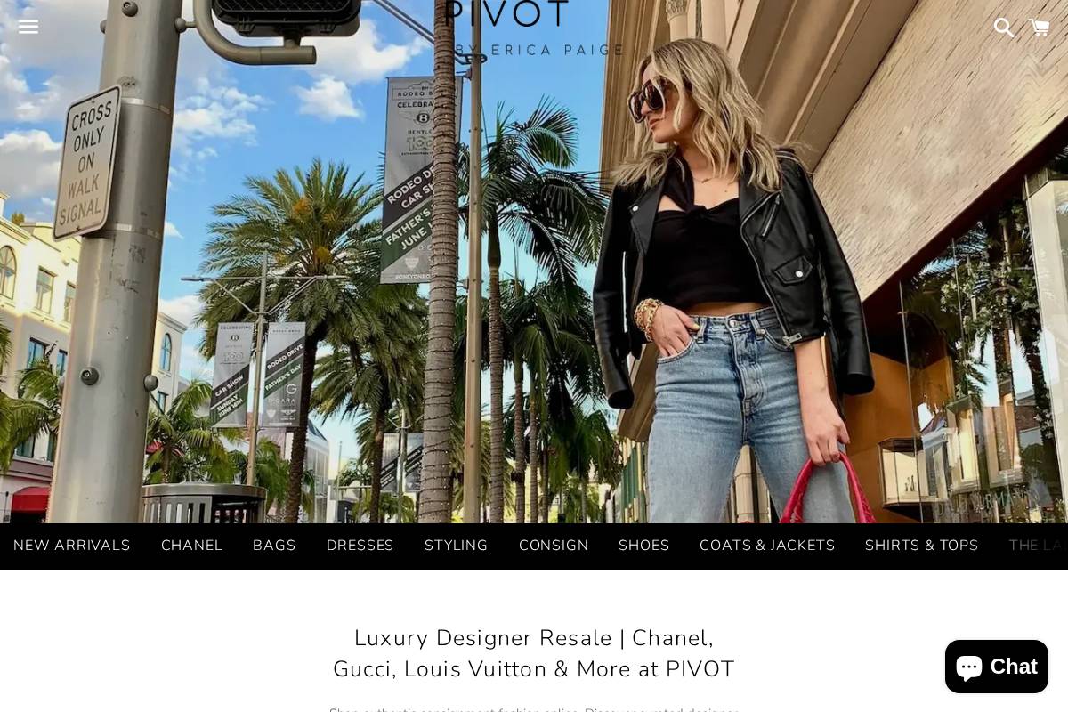 shoppivot.com homepage screenshot