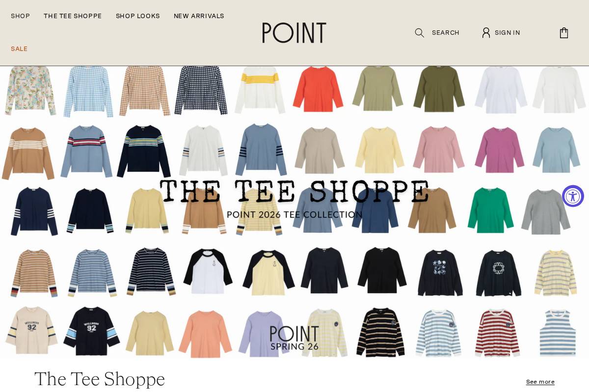 shoppointcollection.com homepage screenshot
