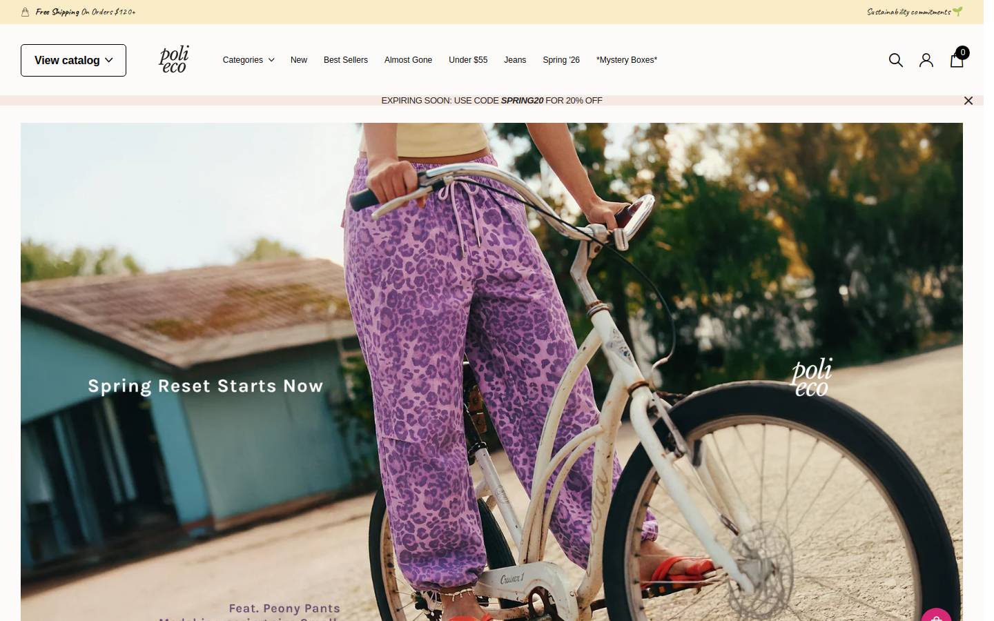 Shoppolieco homepage screenshot