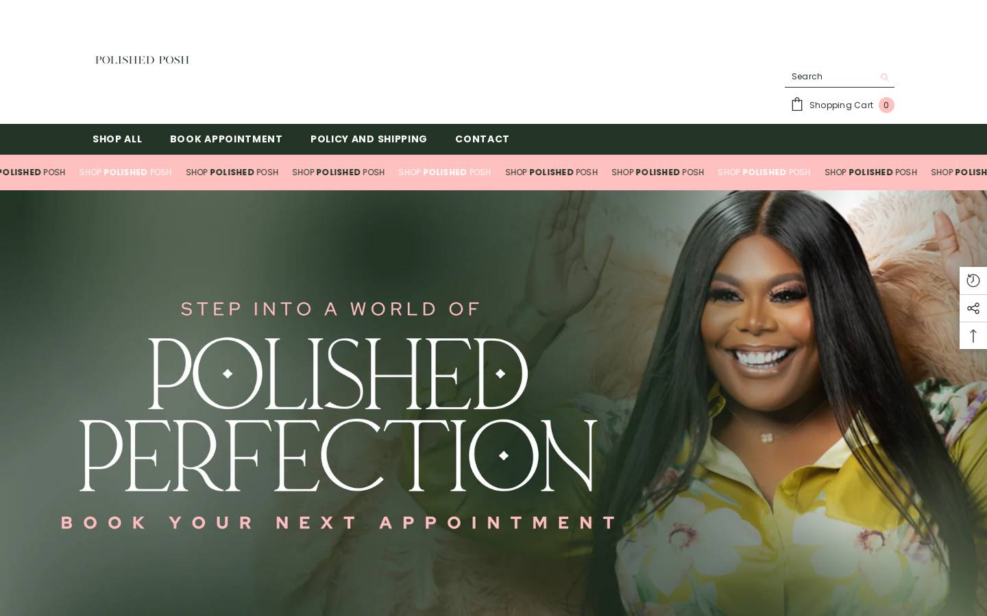 shoppolishedposh.com homepage screenshot