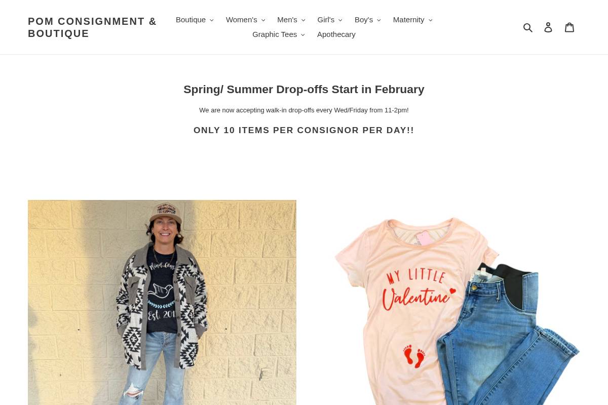 shoppomonline.com homepage screenshot