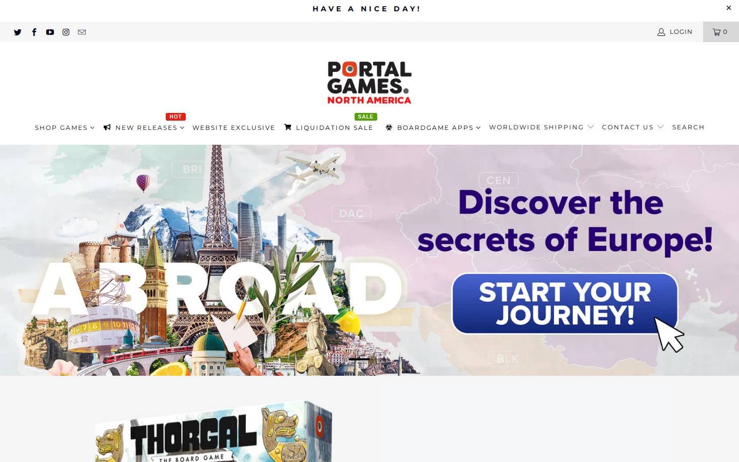 shopportalgames.com homepage screenshot