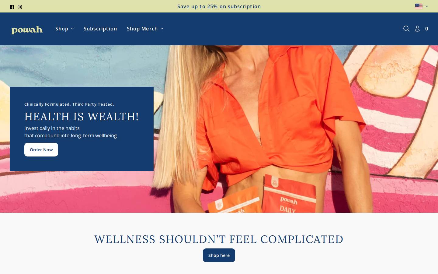 shoppowah.com homepage screenshot