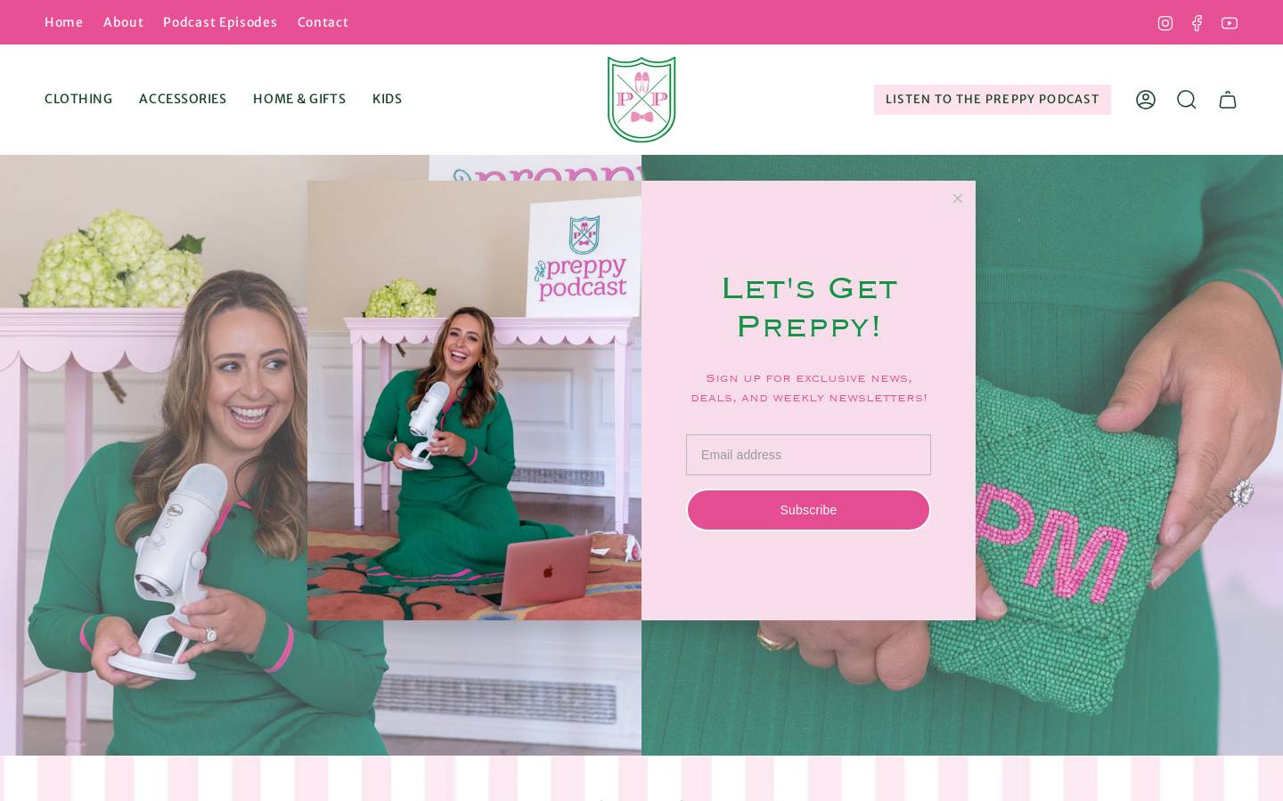 shoppreppy.com homepage screenshot