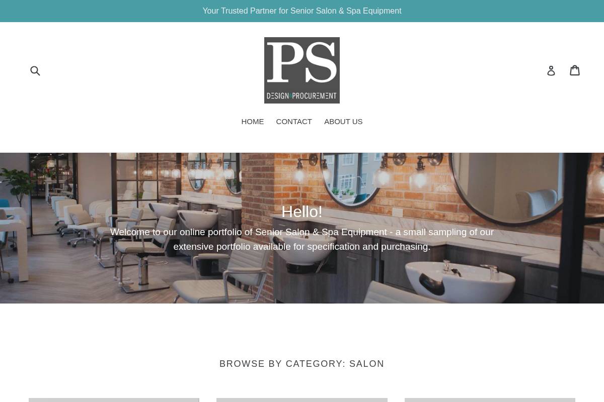 shoppsdesignandprocurement.com homepage screenshot