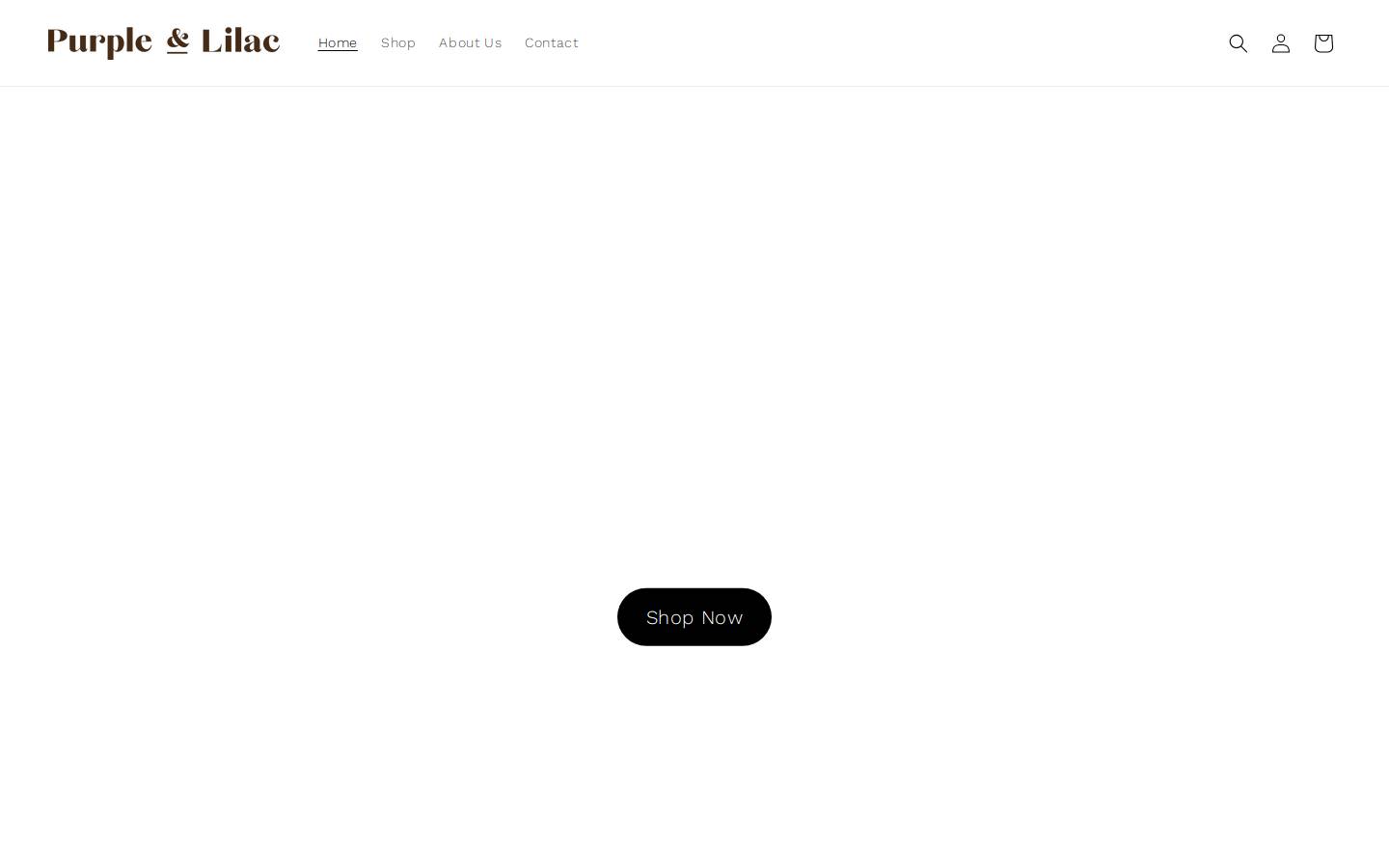 shoppurplelilac.com homepage screenshot