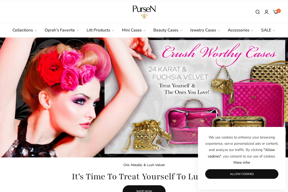 PurseN homepage screenshot