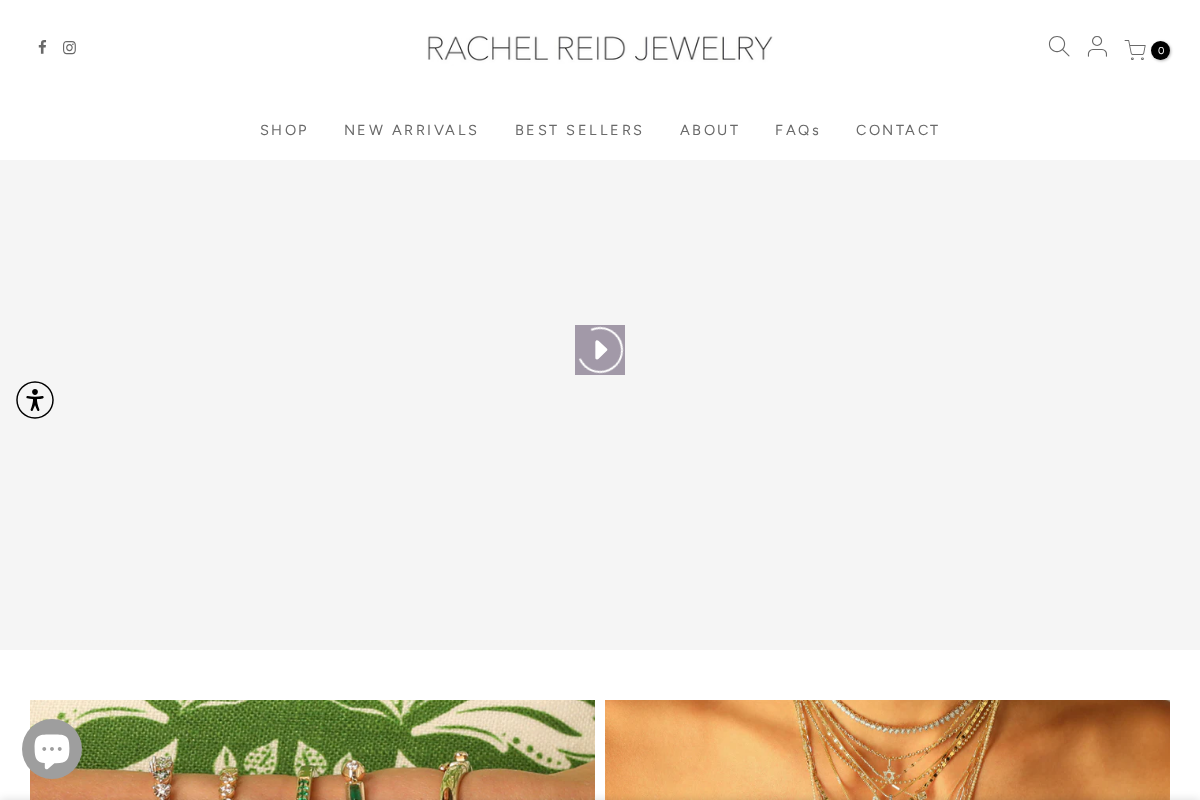 shoprachelreid.com homepage screenshot