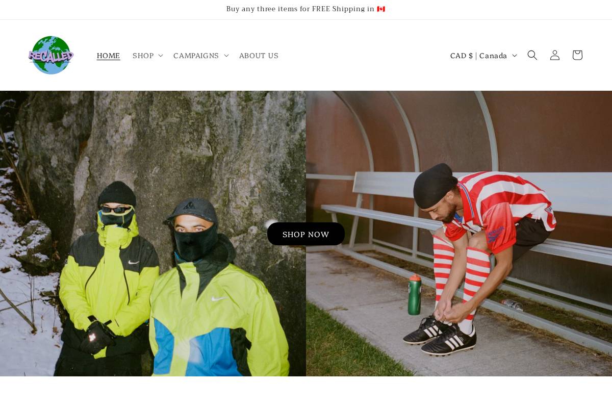 shoprecalled.com homepage screenshot