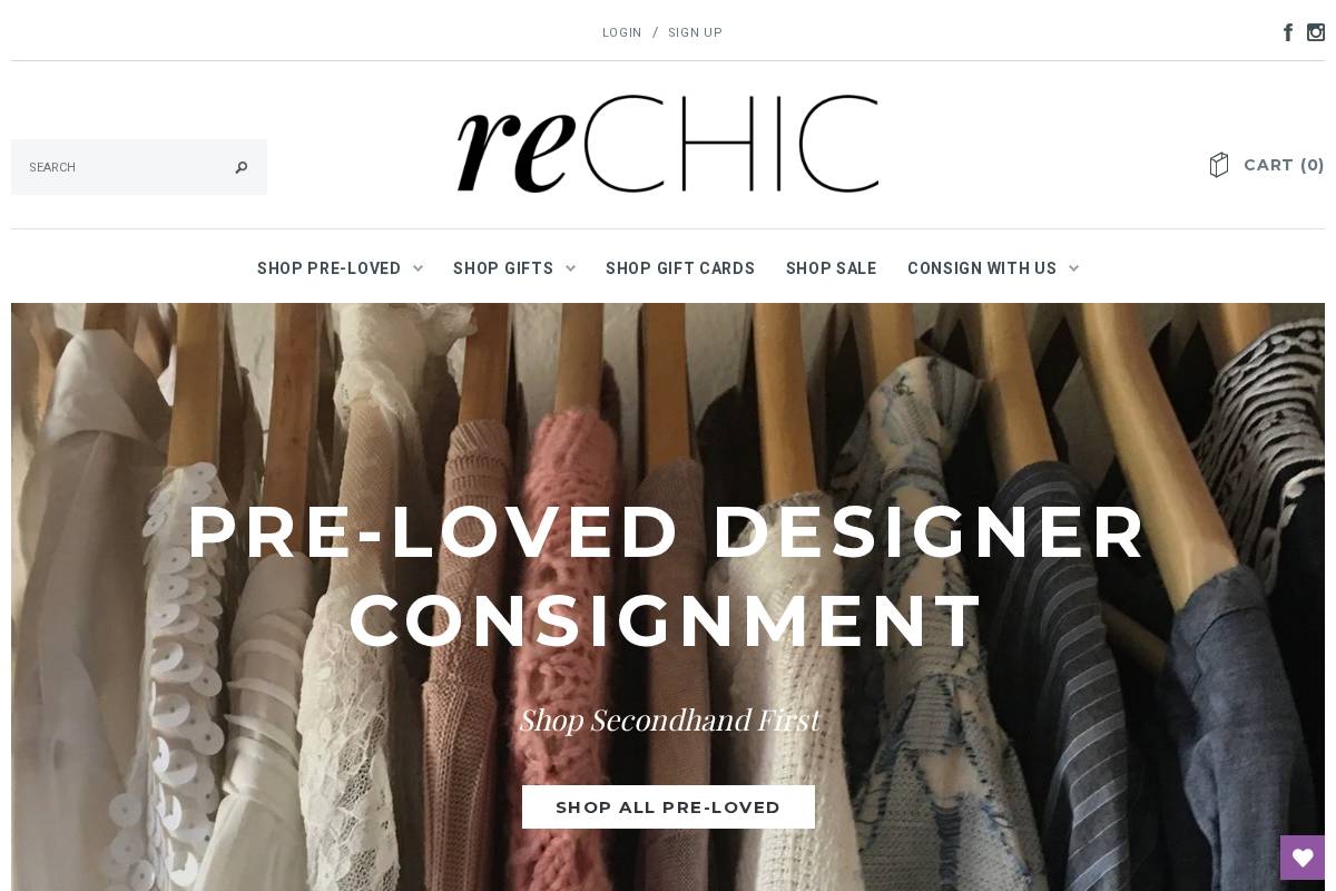 shoprechic.com homepage screenshot