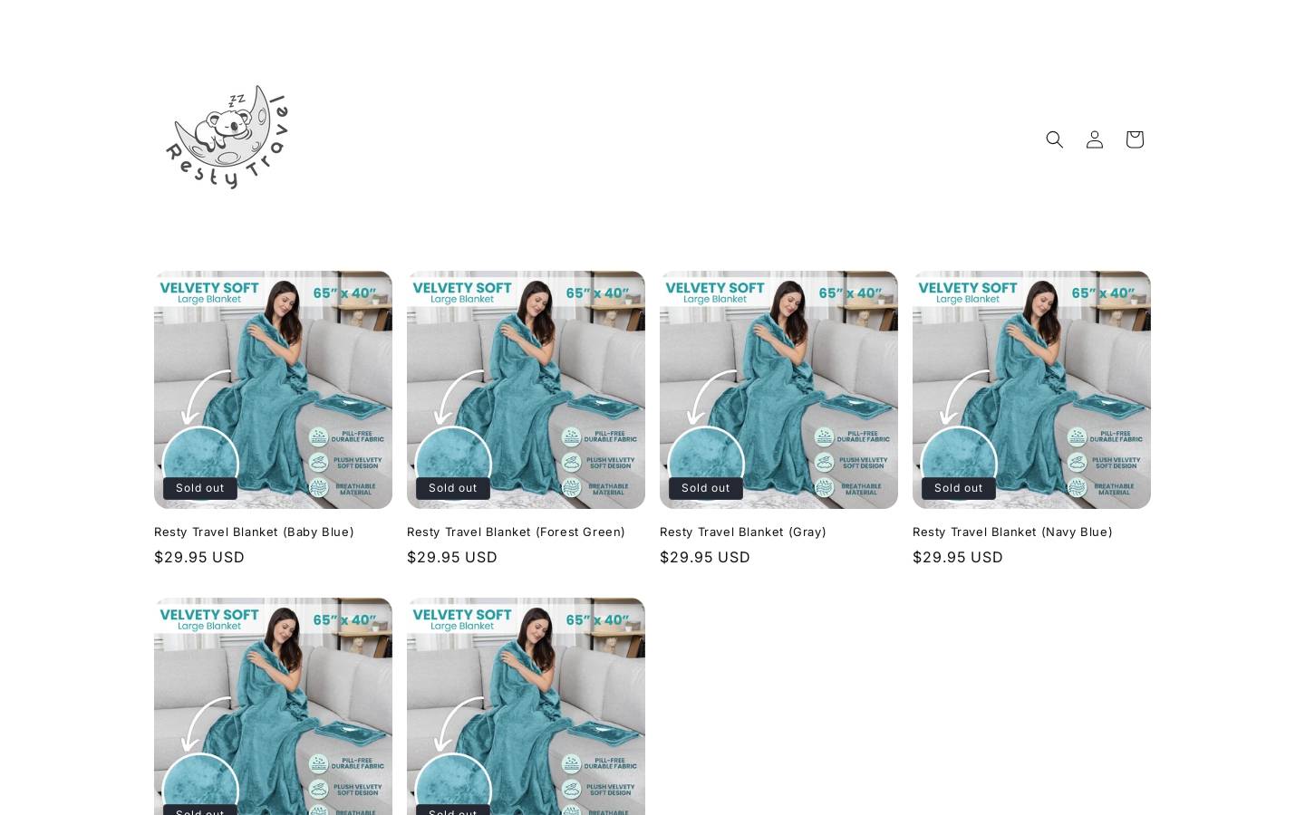 shopresty.com homepage screenshot