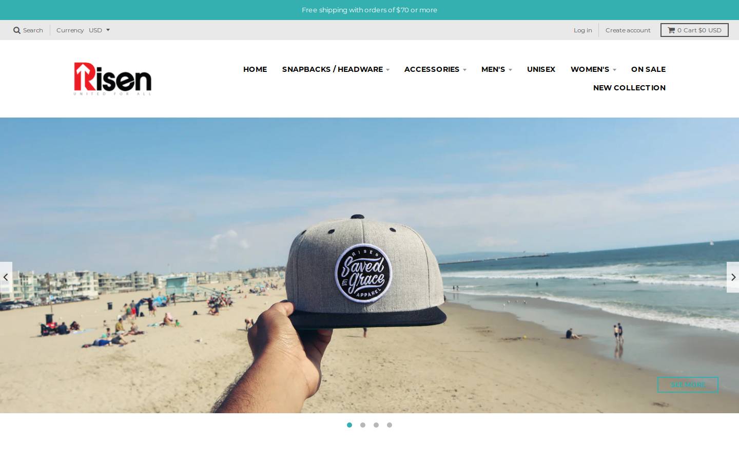 shoprisen.com homepage screenshot