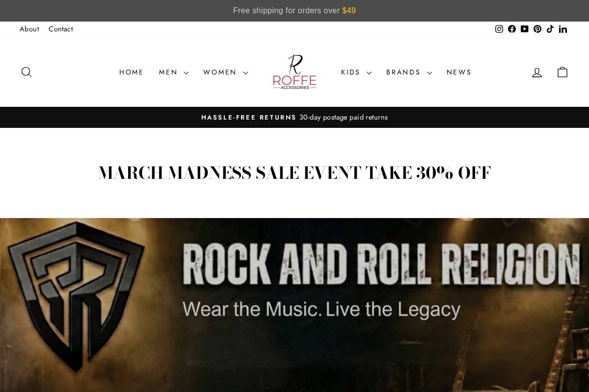 shoproffe.com homepage screenshot