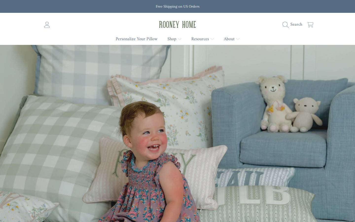 shoprooneyhome.com homepage screenshot