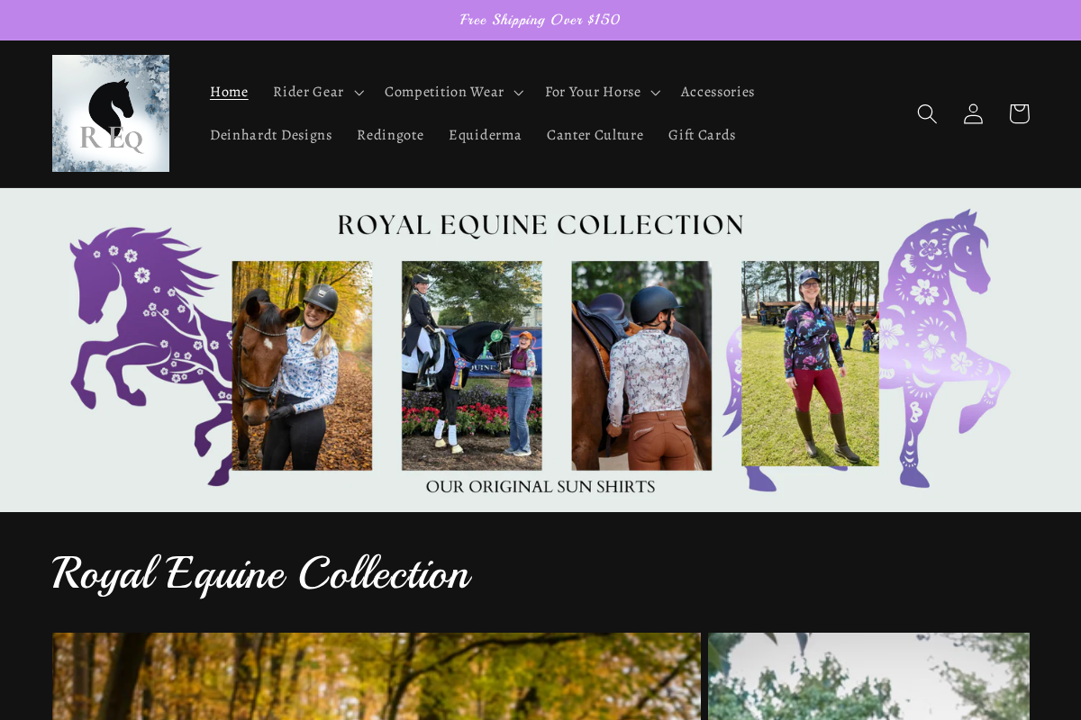 shoproyalequine.com homepage screenshot