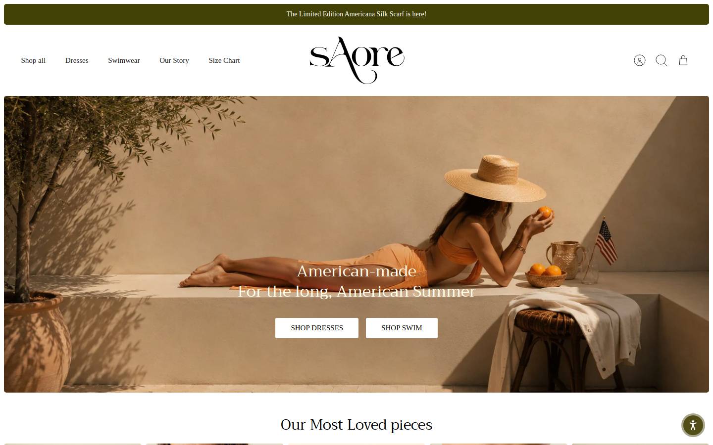 shopsaore.com homepage screenshot