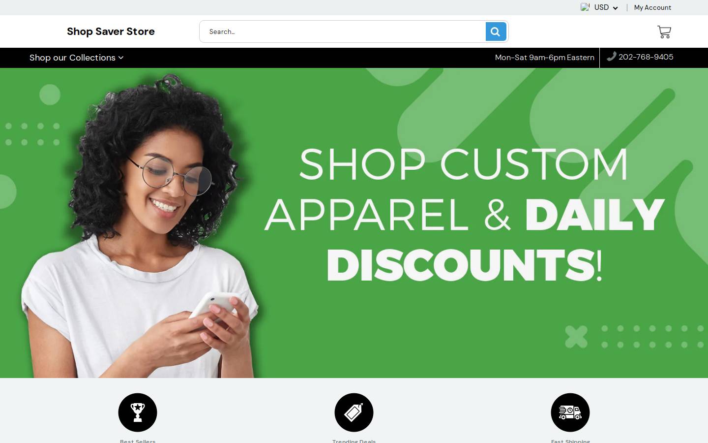 shopsaverstore.com homepage screenshot