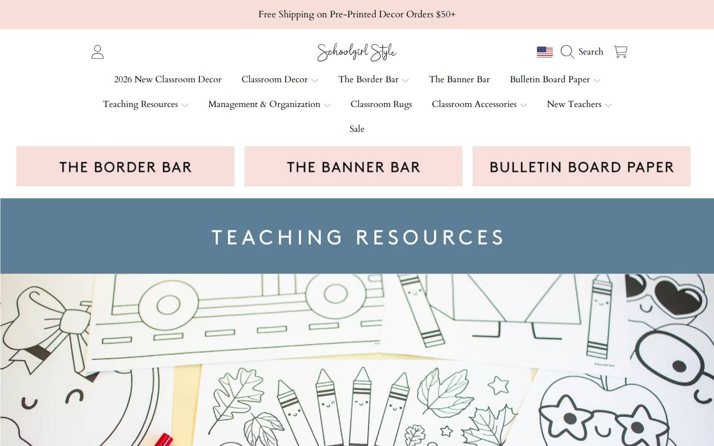 shopschoolgirlstyle.com homepage screenshot
