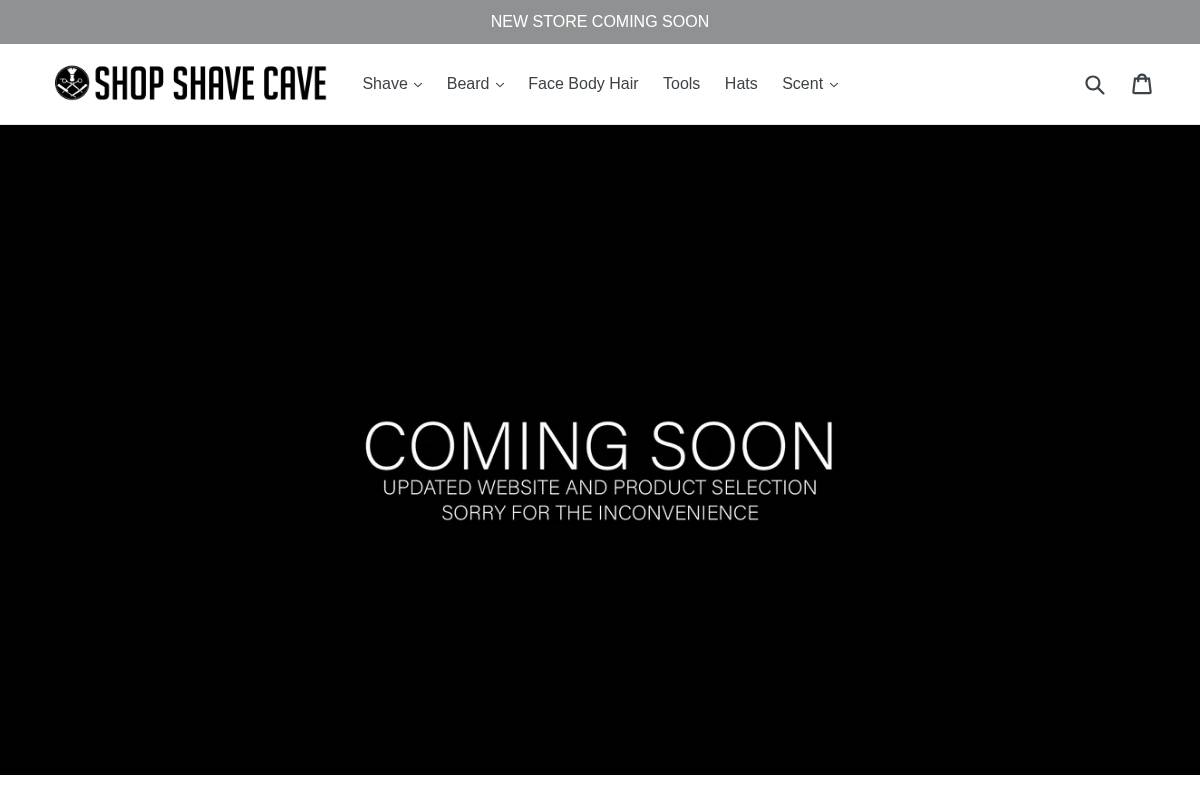 shopshavecave.com homepage screenshot