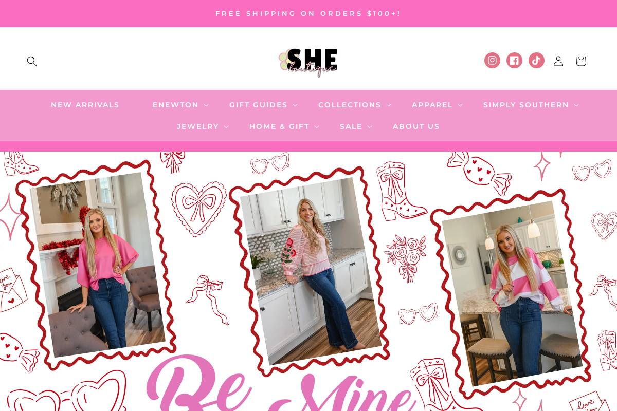 shopshechester.com homepage screenshot