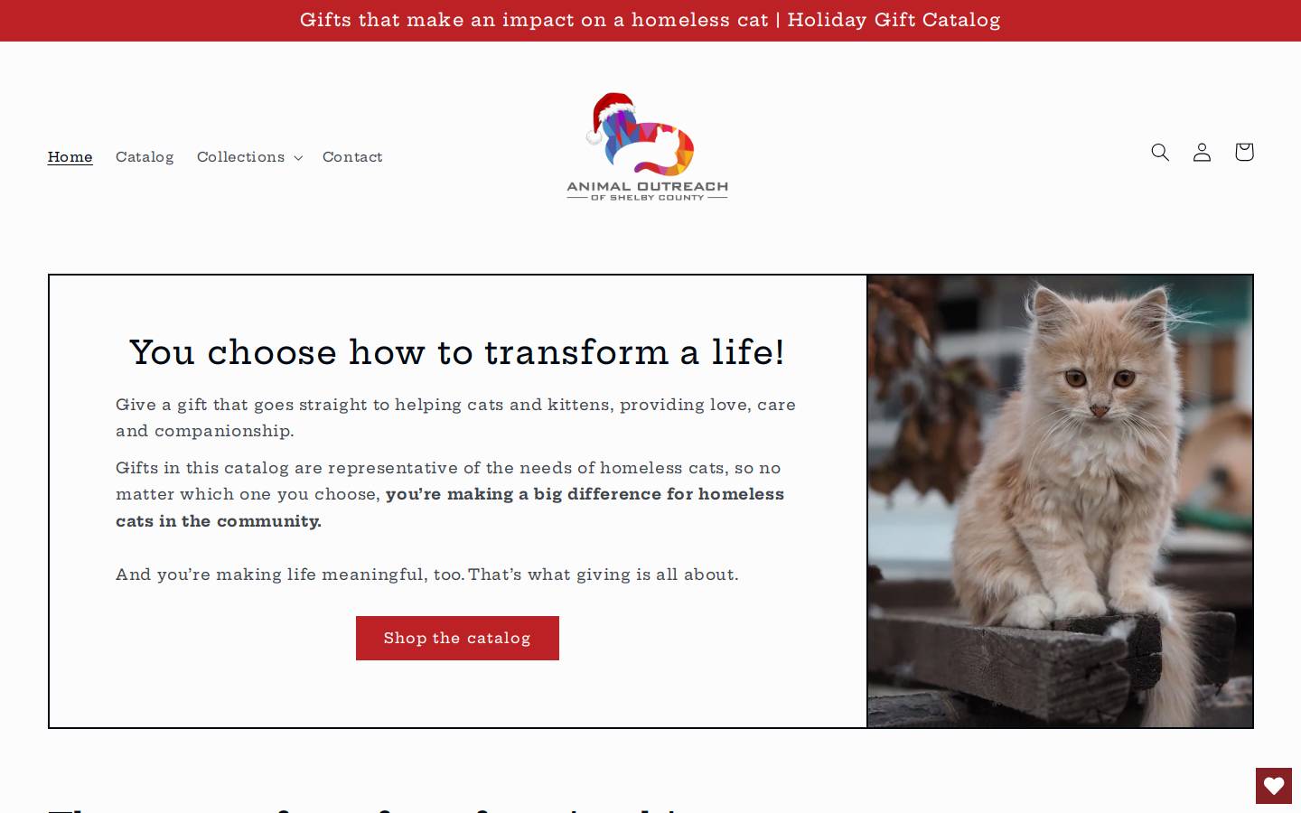 shopshelbycats.com homepage screenshot