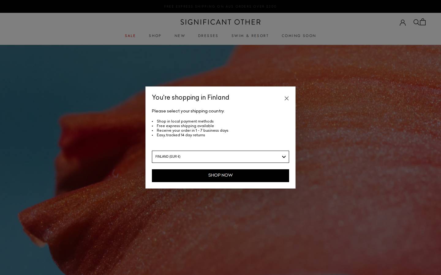 shopsignificant.com homepage screenshot