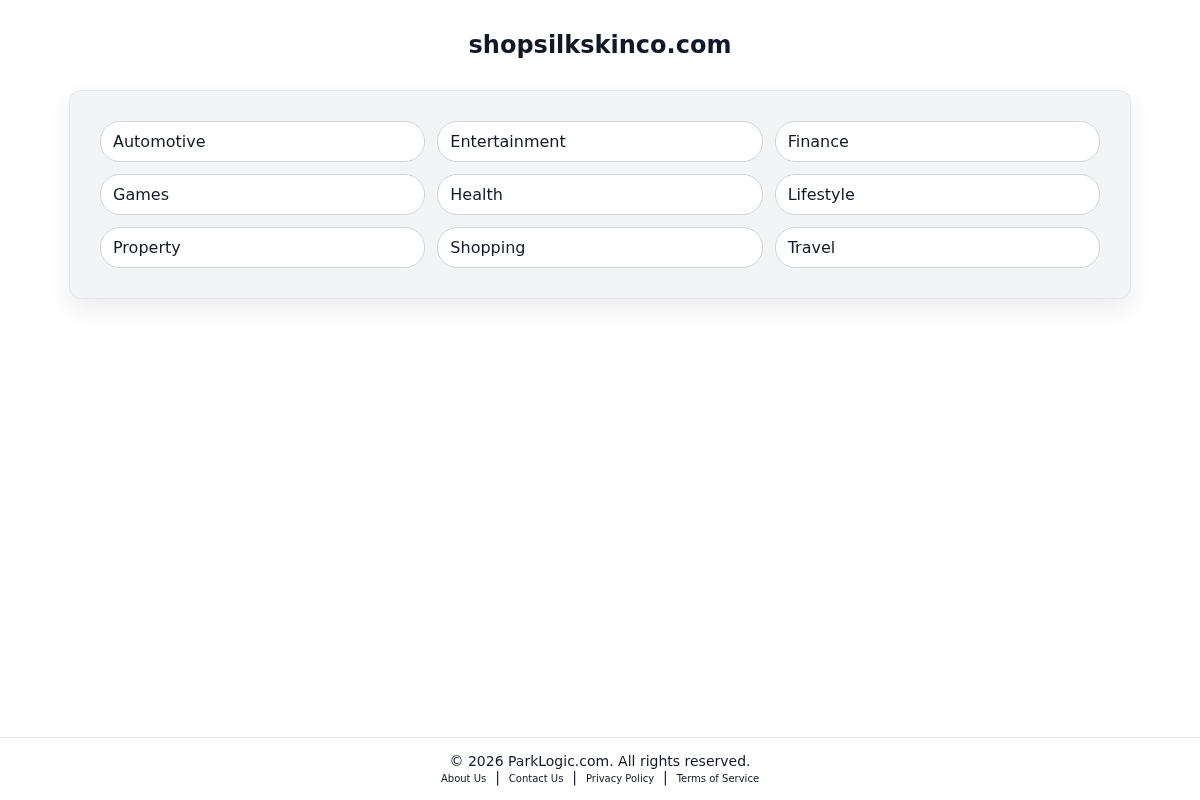 shopsilkskinco.com homepage screenshot