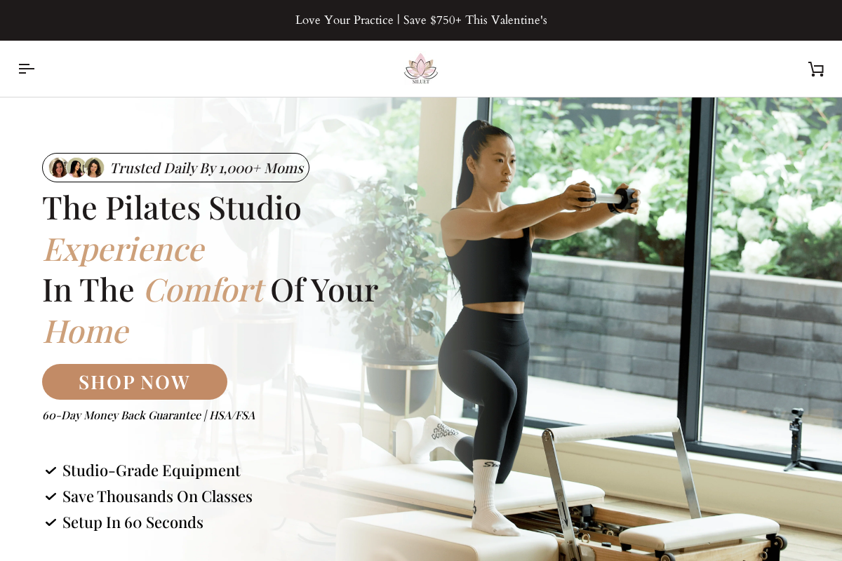 Siluet homepage screenshot