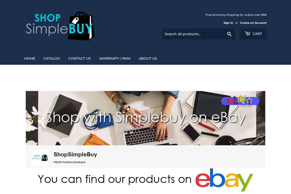 shopsimplebuy.com homepage screenshot