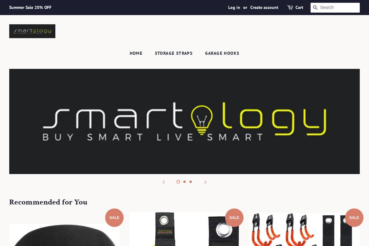 shopsmartology.com homepage screenshot