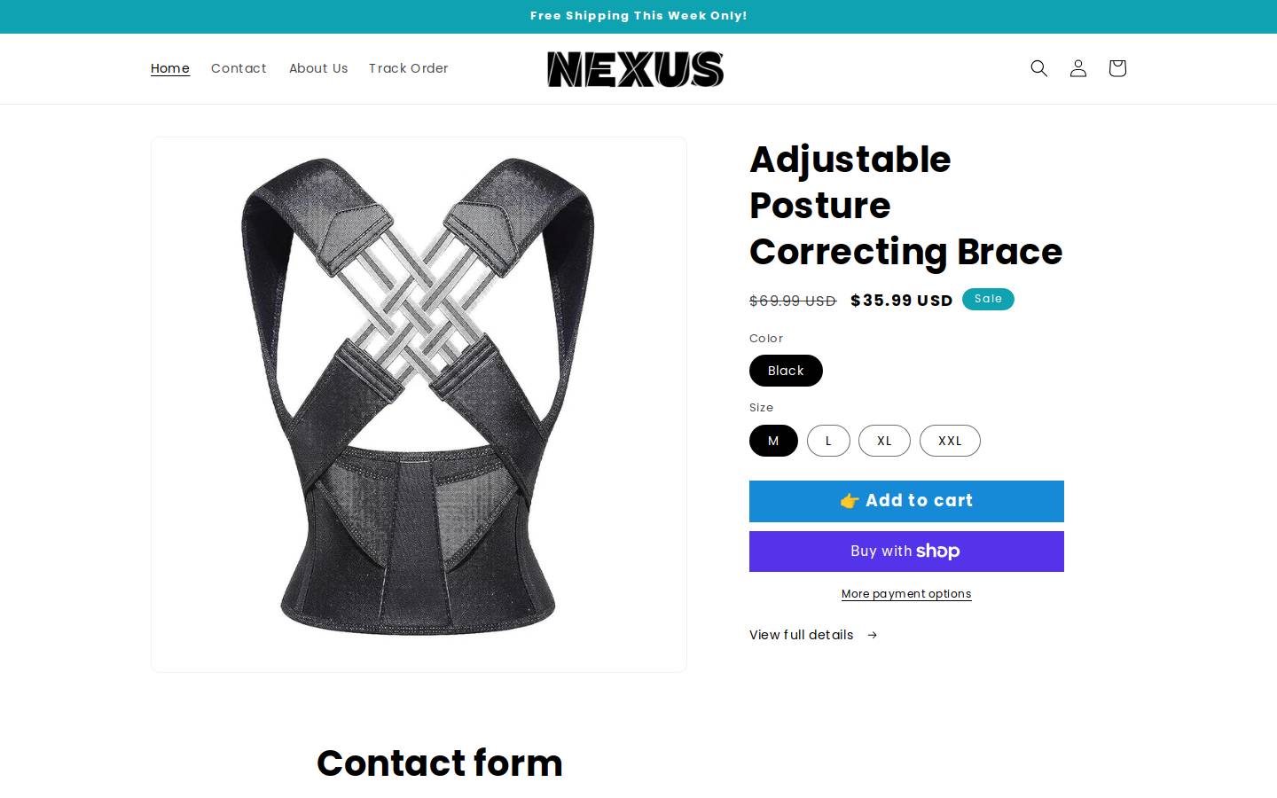 shopsnexus.com homepage screenshot