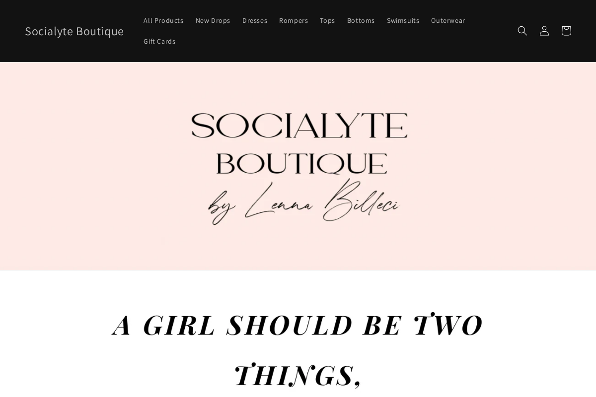shopsocialyte.net homepage screenshot